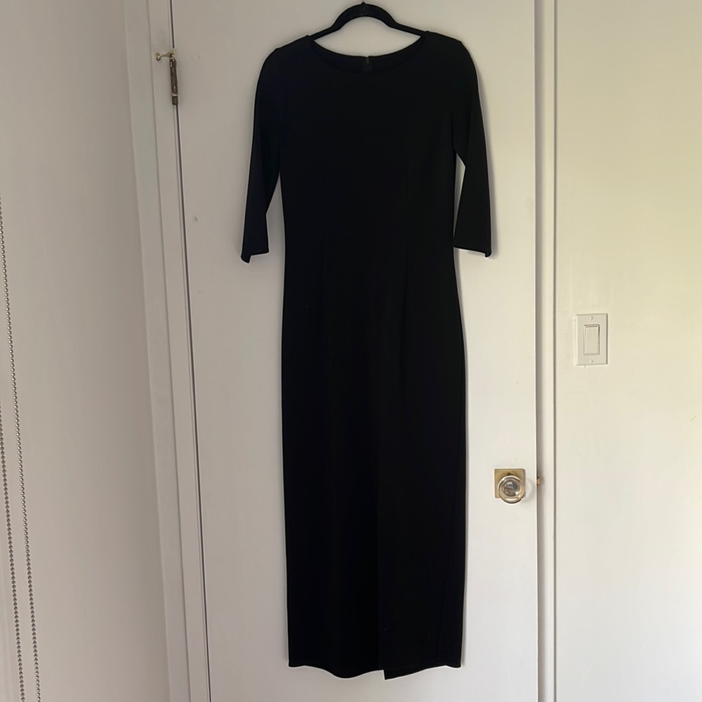 The Row black scuba dress size M